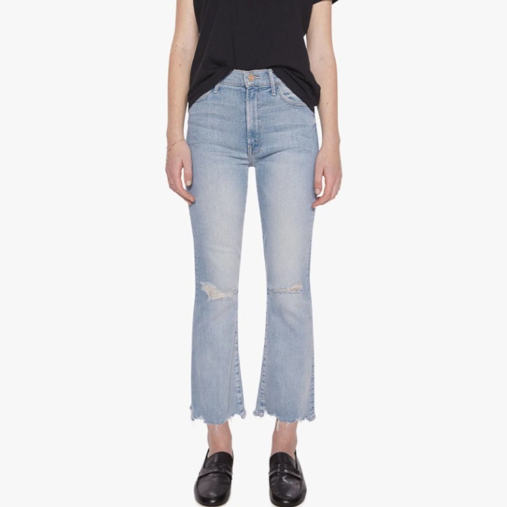 NWT MOTHER  The Hustler Ankle Chew (Color- petal plucker) - Size 24